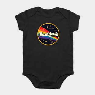 Thaddeus // Rainbow In Space Vintage Style Baby Bodysuit